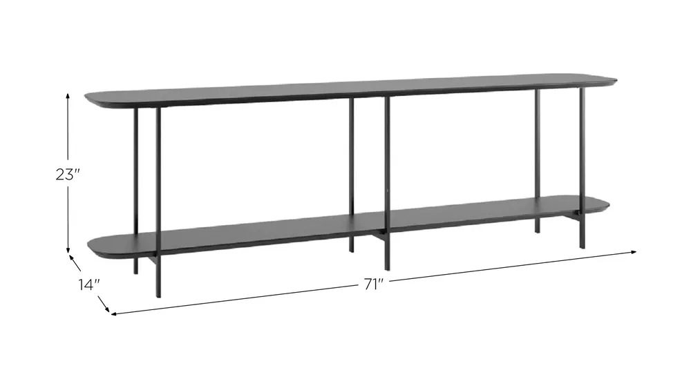 Celine Side Table Console Dimensions