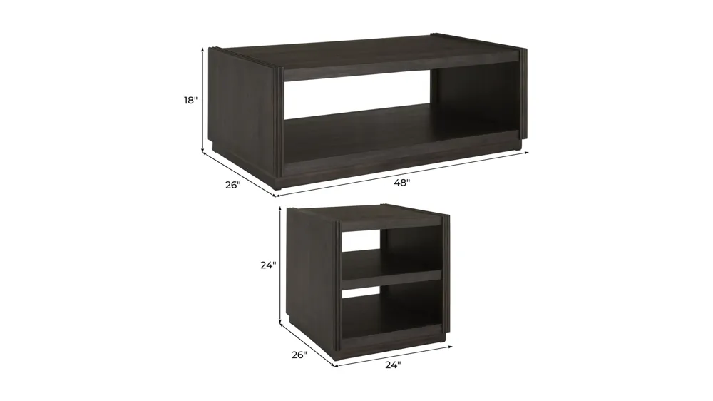 Wilmer 3-pc. Occassional Tables Set Dimensions