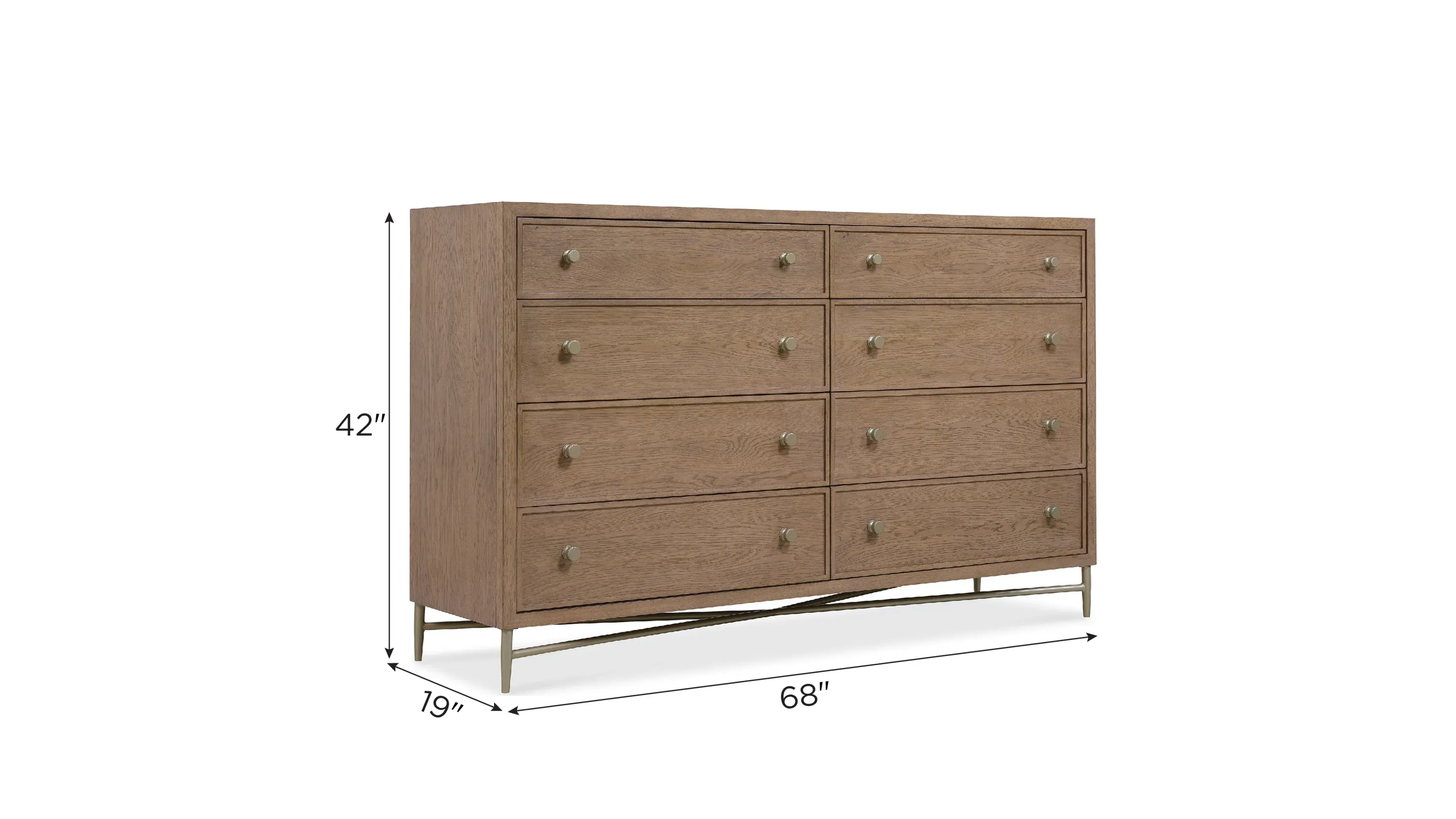 Sonnet Eight Drawer Dresser | Raymour & Flanigan