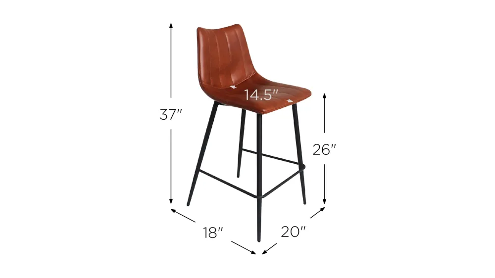 Alibi Counter Stool- Set of 2 Dimensions