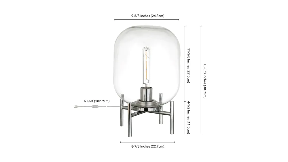 Farnham Globe Table Lamp Dimensions