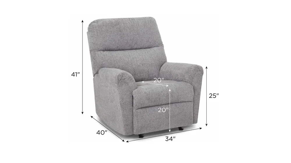 Ledger Power Rocker Recliner Dimensions