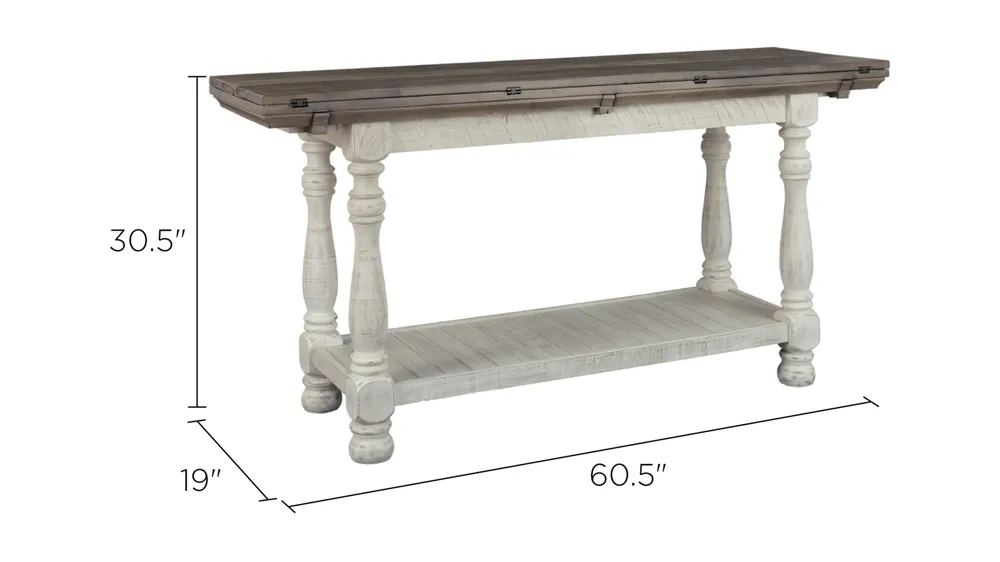 Havalance Casual Flip Top Sofa Table Dimensions