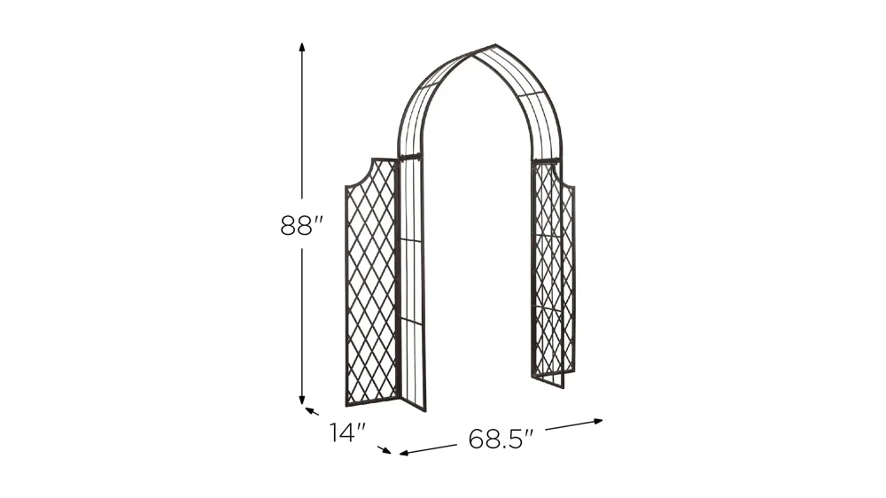Rita Outdoor Arbor Dimensions