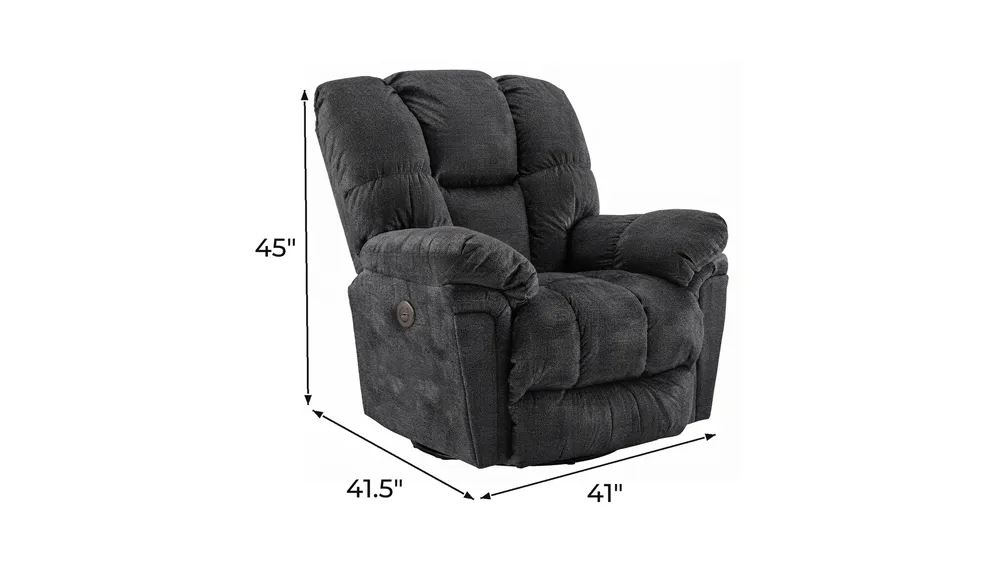 Leroy Power Swivel Glider Recliner Dimensions