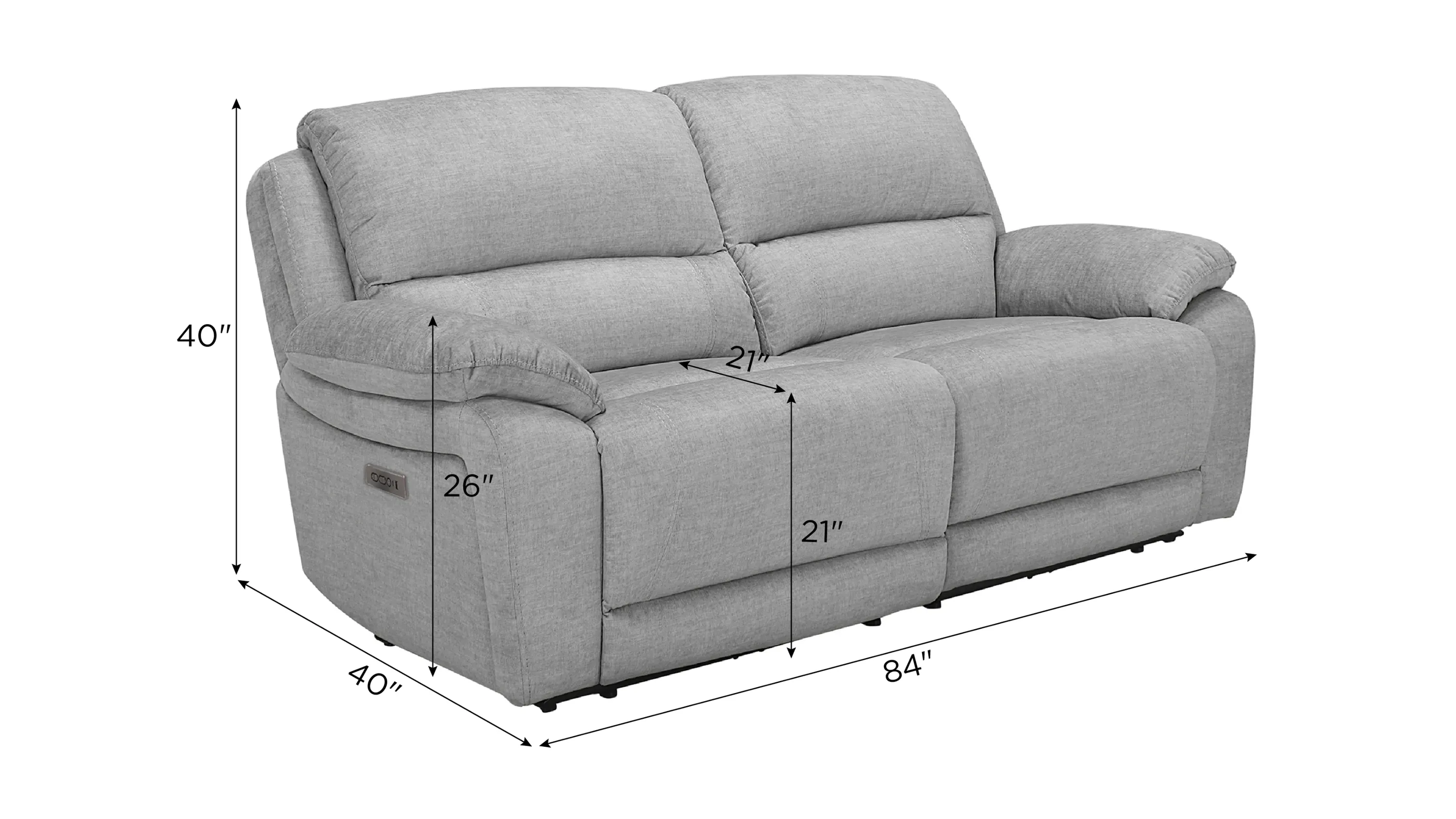 Marley 2-pc. Power Loveseat | Raymour & Flanigan