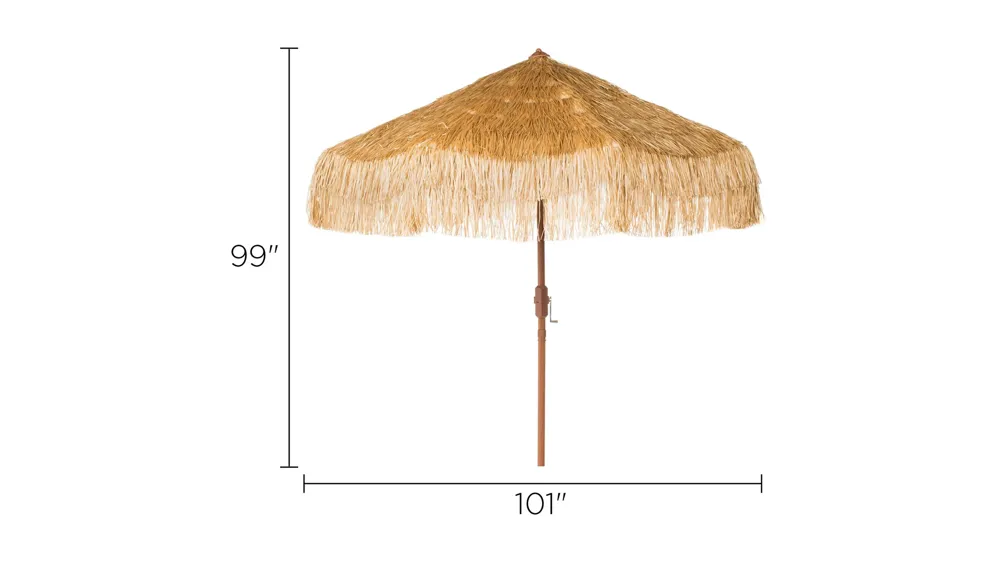 Tiki Outdoor Crank Umbrella Dimensions