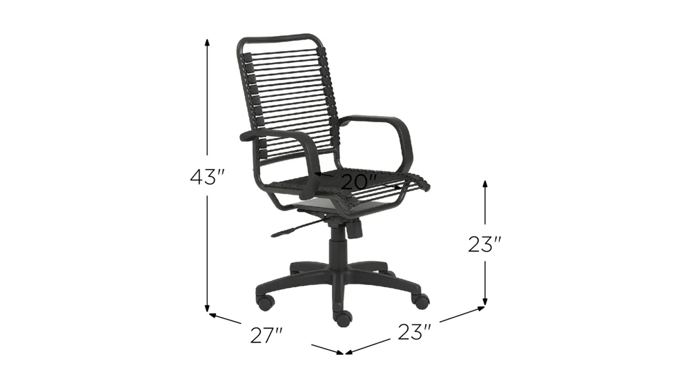 Bradley Bungie Office Chair Dimensions