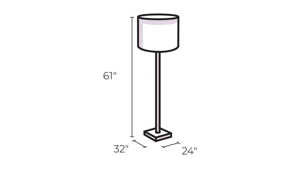 Walden Floor Lamp Dimensions