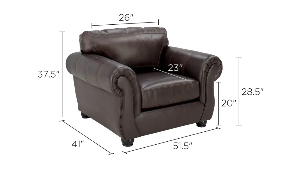 Strathmore Chair-and-a-half Dimensions