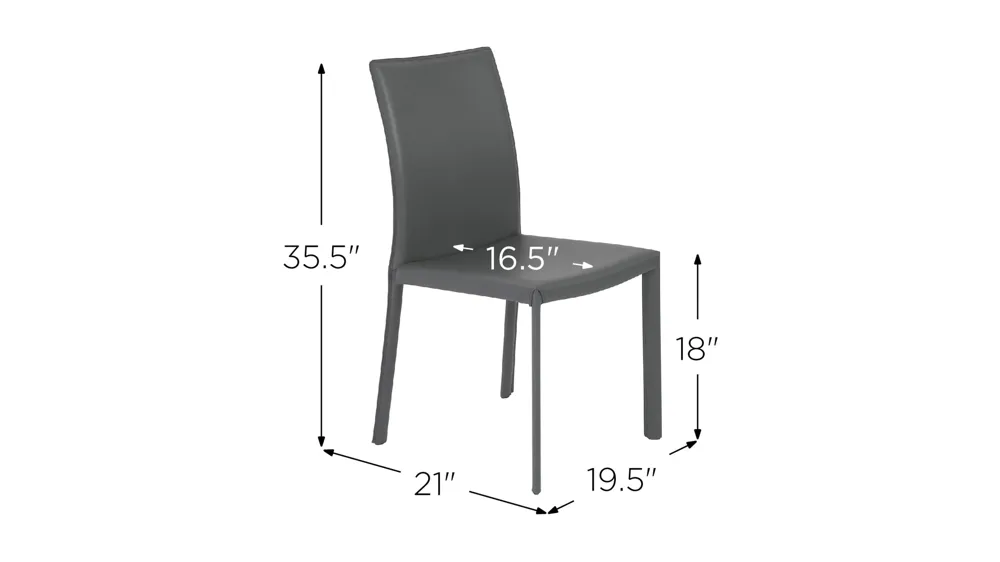Hasina Side Chair Dimensions