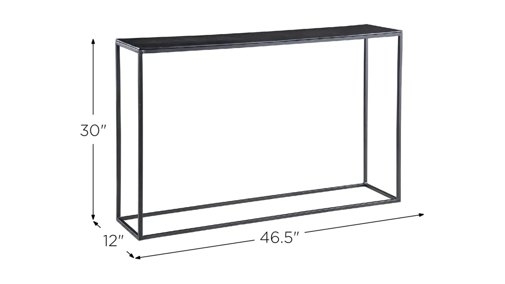 Coreene Console Table Dimensions