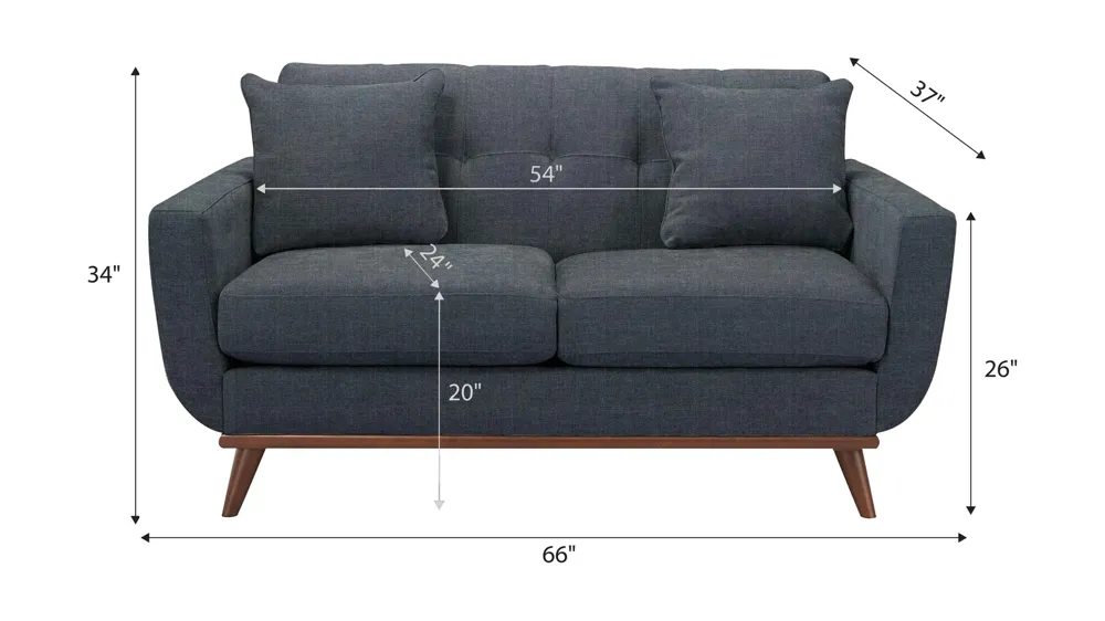 Milo Loveseat Dimensions