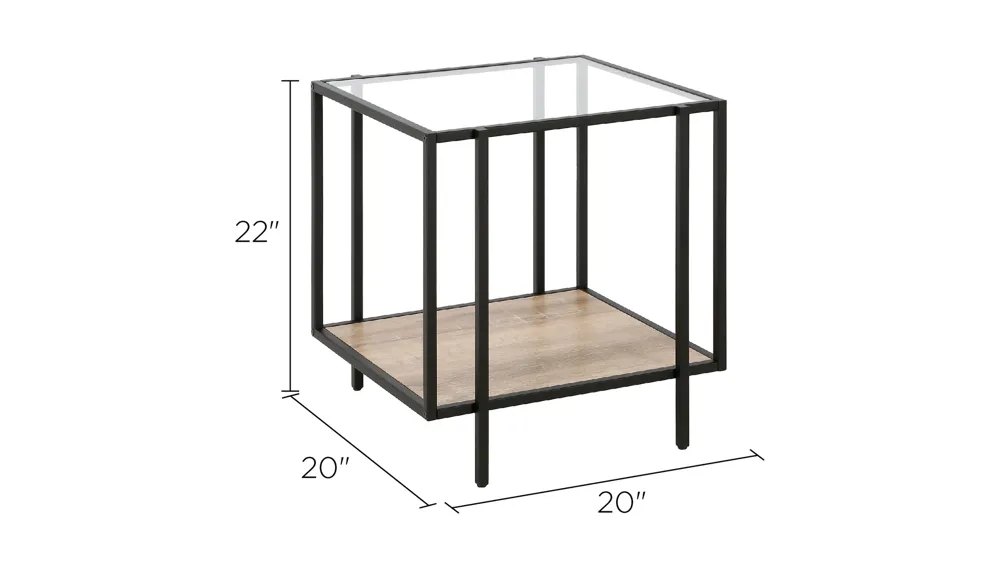 Fable Square End Table Dimensions
