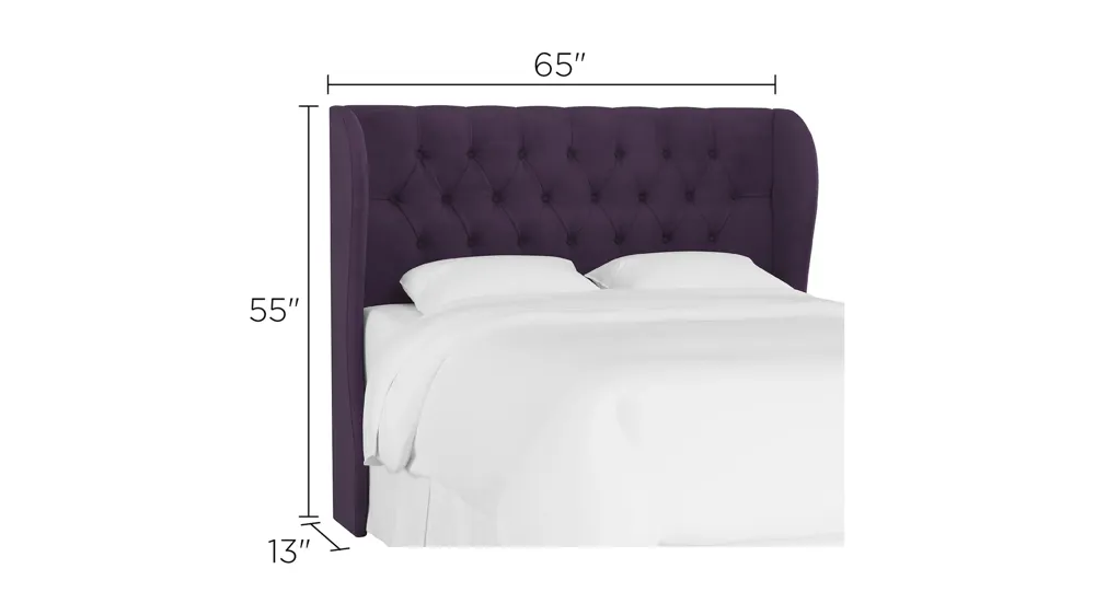 Thayer Wingback Headboard Dimensions