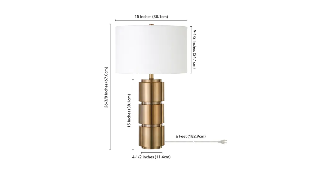 Julia Table Lamp Dimensions