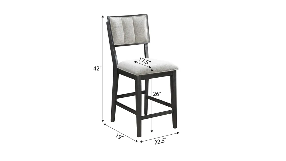 Cline Counter-Height Stool - Set 2 Dimensions
