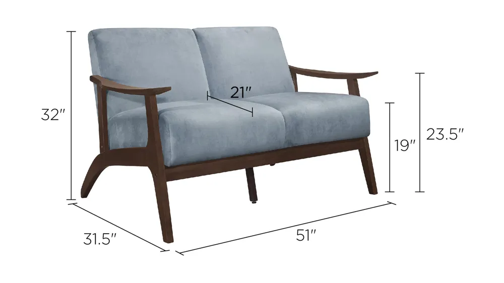 Lewiston Loveseat Dimensions