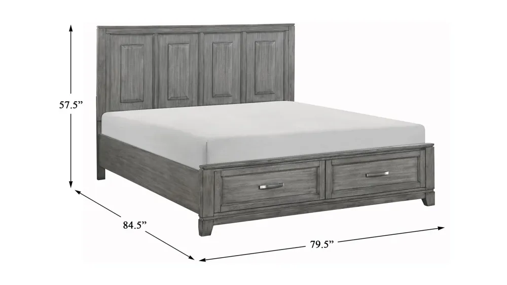 Faustina Platform Storage Bed Dimensions