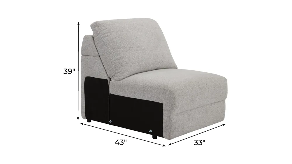 Duncan Armless Chair Dimensions