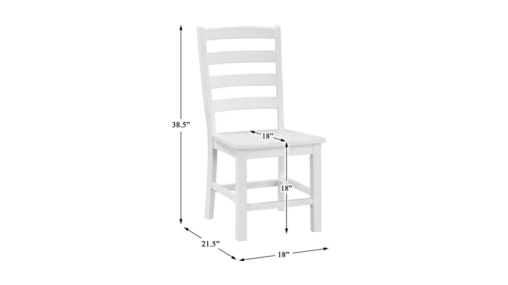 Bechette Side Chair- Set of 2 Dimensions
