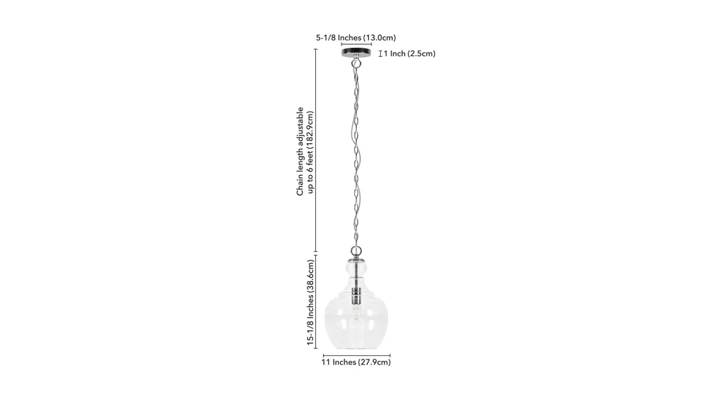 Nadire Pendant Dimensions