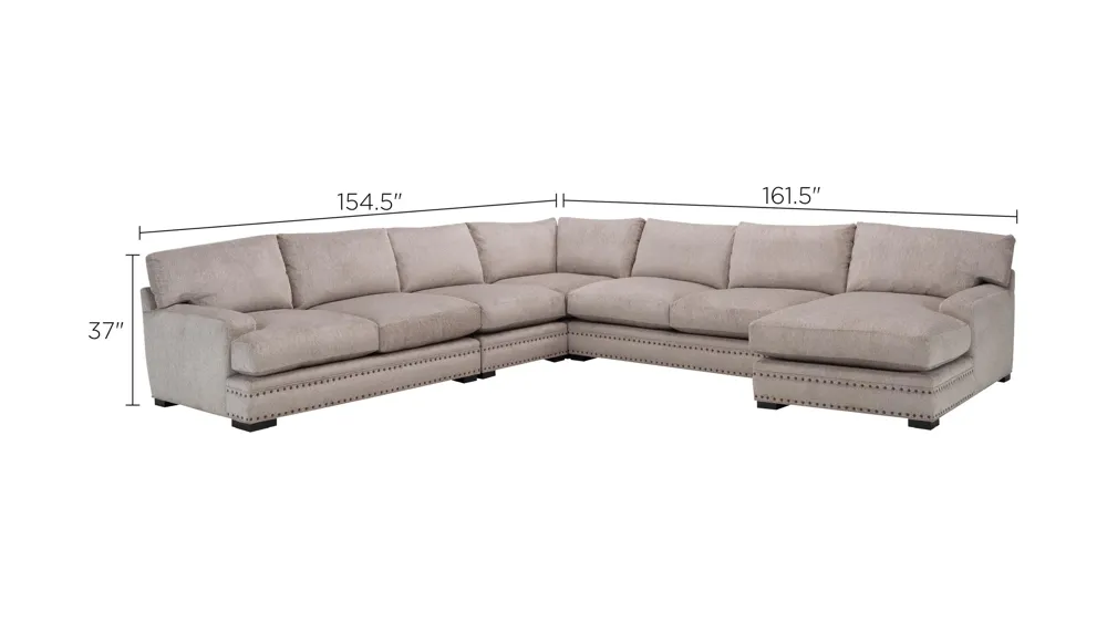 Bayside 5-pc. Sectional Dimensions