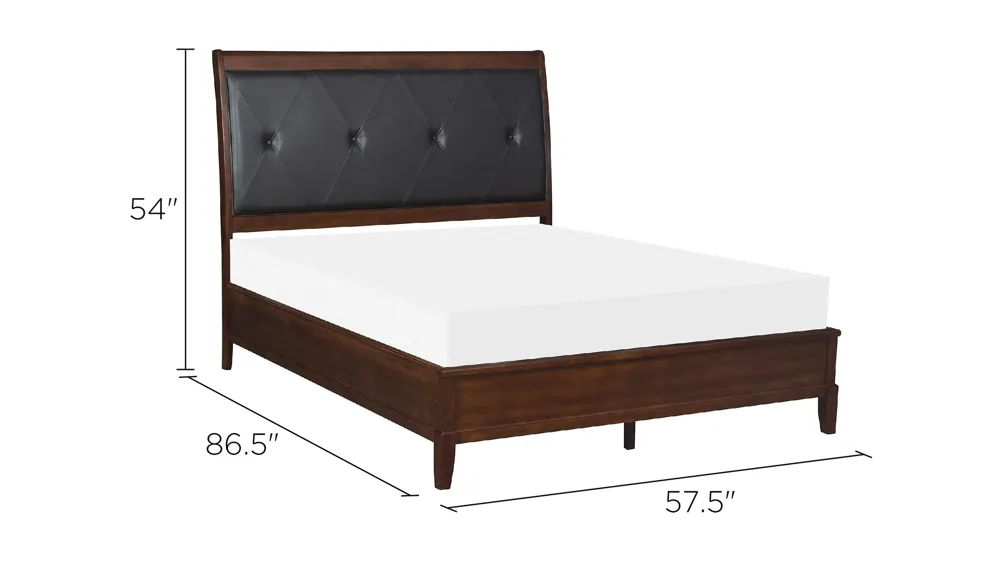 Fondren Sleigh Bed Dimensions