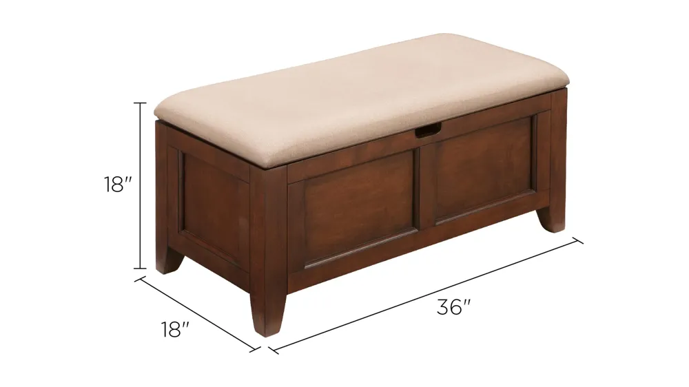 Kylie Youth Lift-Top Storage Bench Dimensions