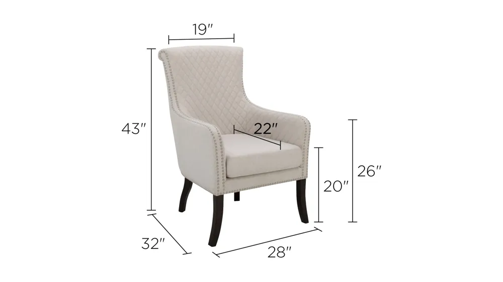 Marlena Accent Chair Dimensions