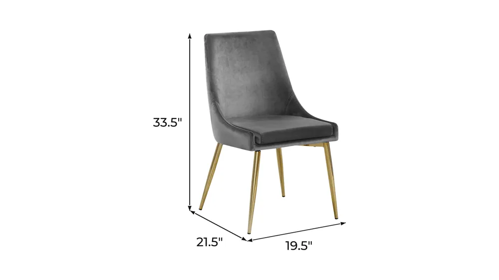 Karina Dining Chair - Set of 2 Dimensions
