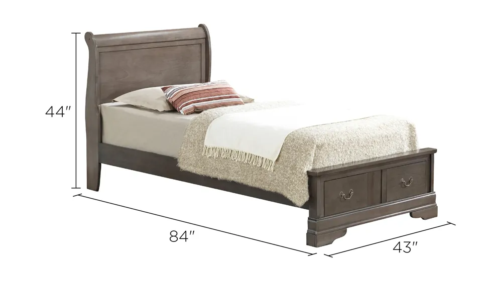 Rossie Storage Bed Dimensions