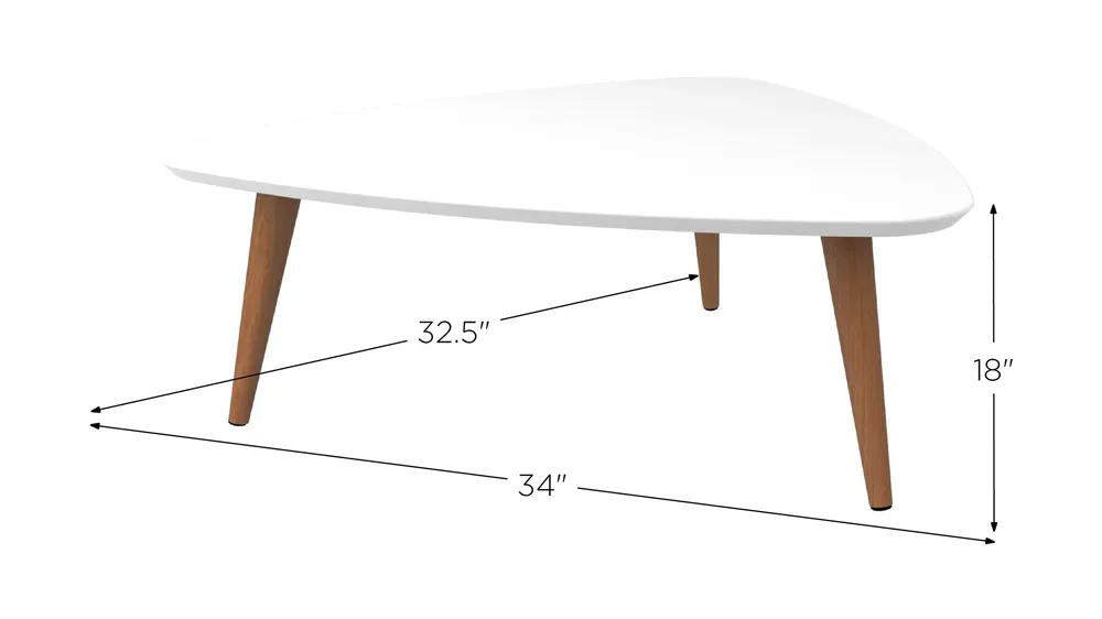 Utopia Low Triangle Coffee Table Dimensions