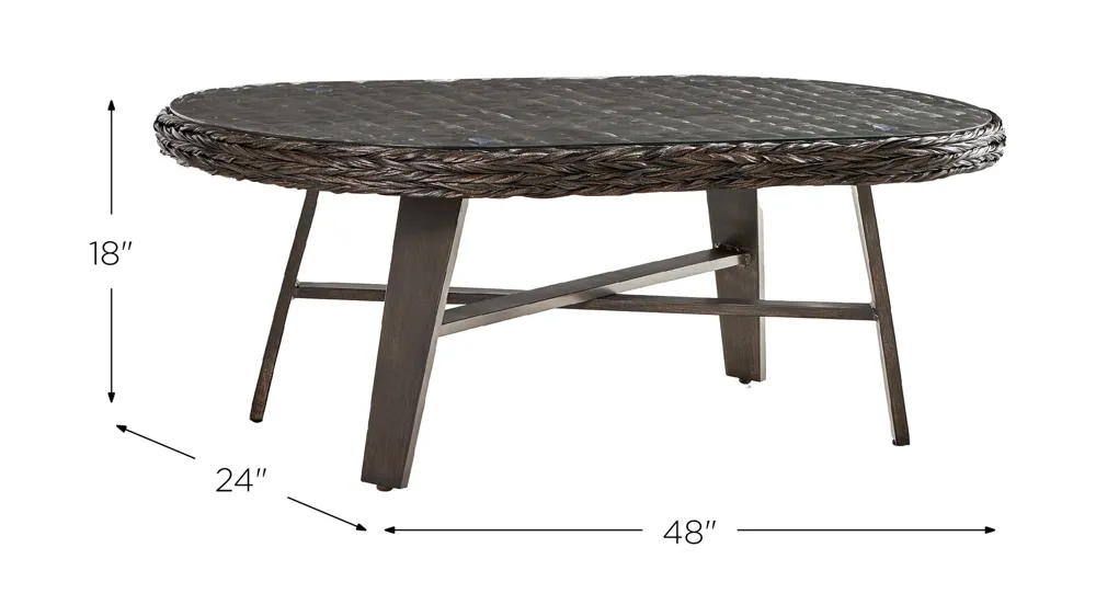 Grand Isle Dkc Outdoor Coffee Table Dimensions