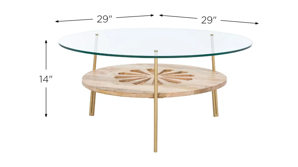 Basil Round Coffee Table Dimensions