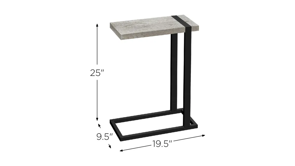 Jodie Rectangular End Table Dimensions