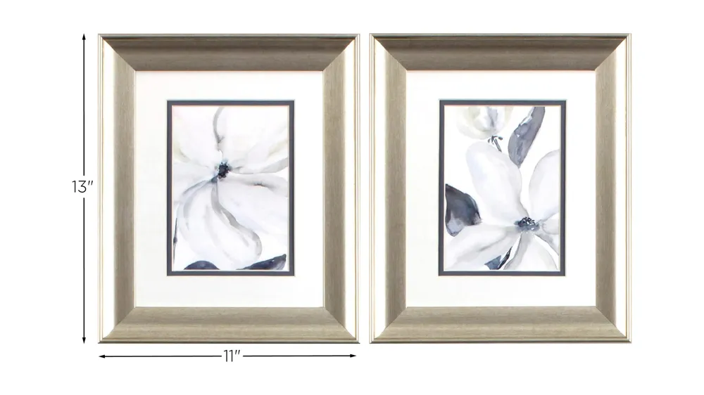 Daybreak Bloom Wall Art S/2 Dimensions