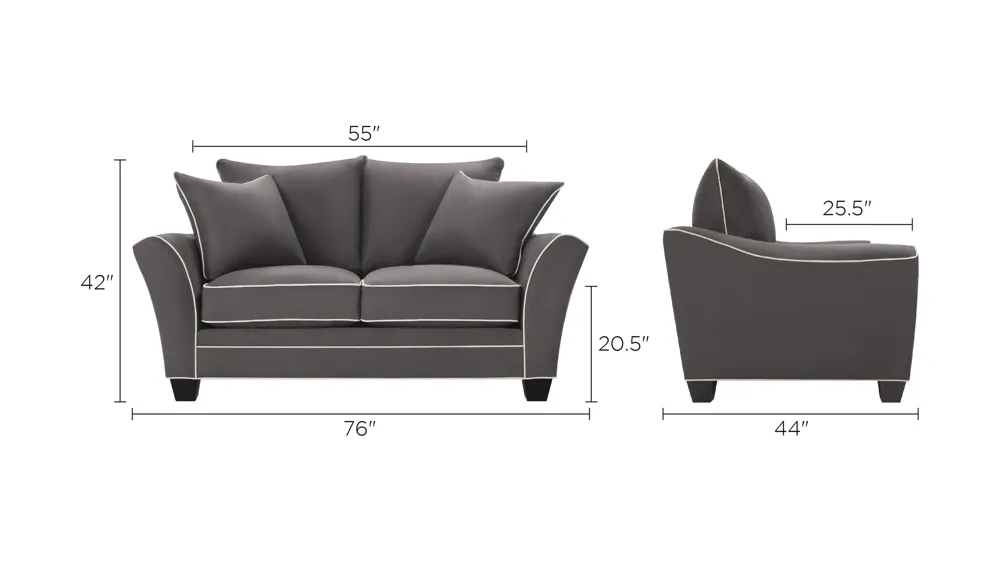Briarwood Loveseat Dimensions