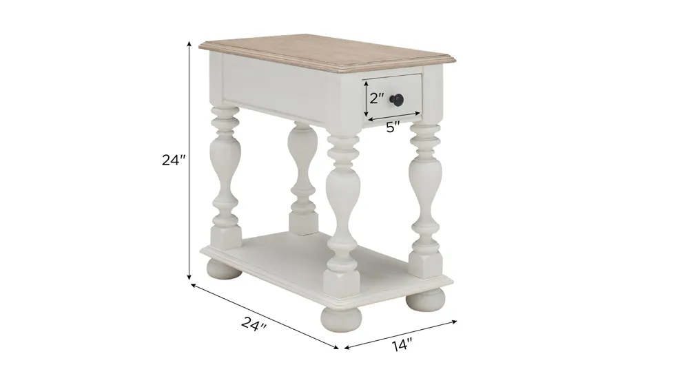 Harcourt Chairside Table Dimensions