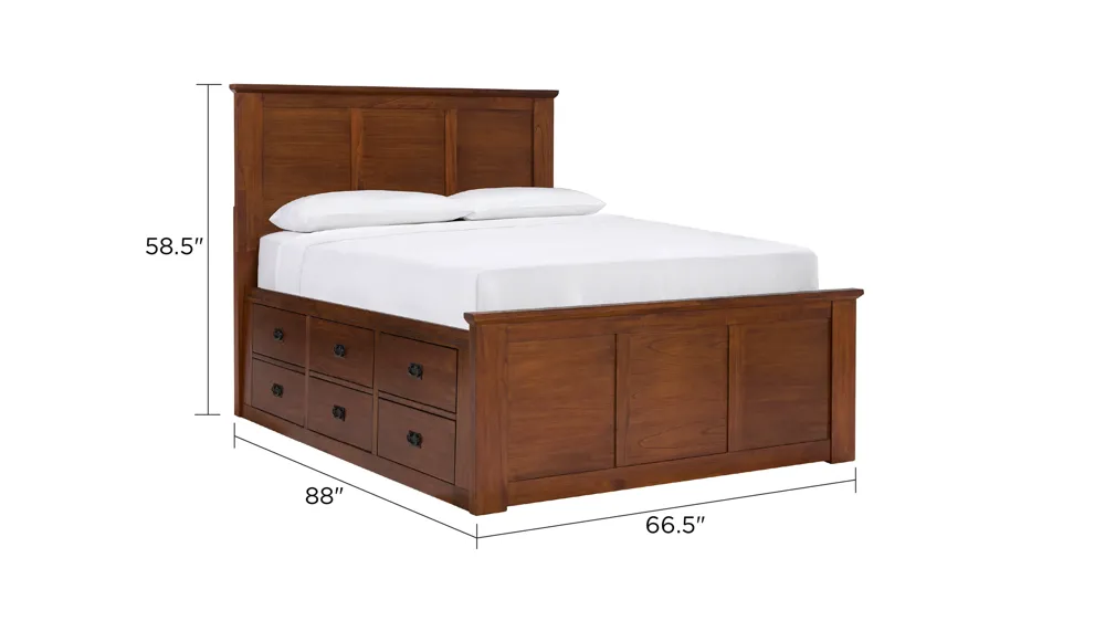 Gulliver Captain's Bed with 9 Drawers Dimensions