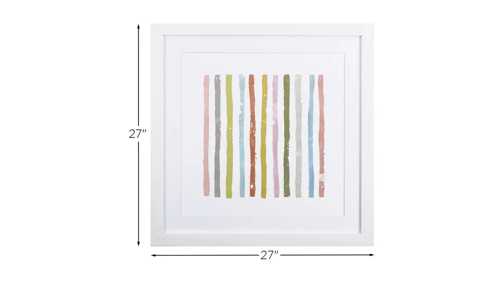 Colorful Lines Vertical Wall Art Dimensions