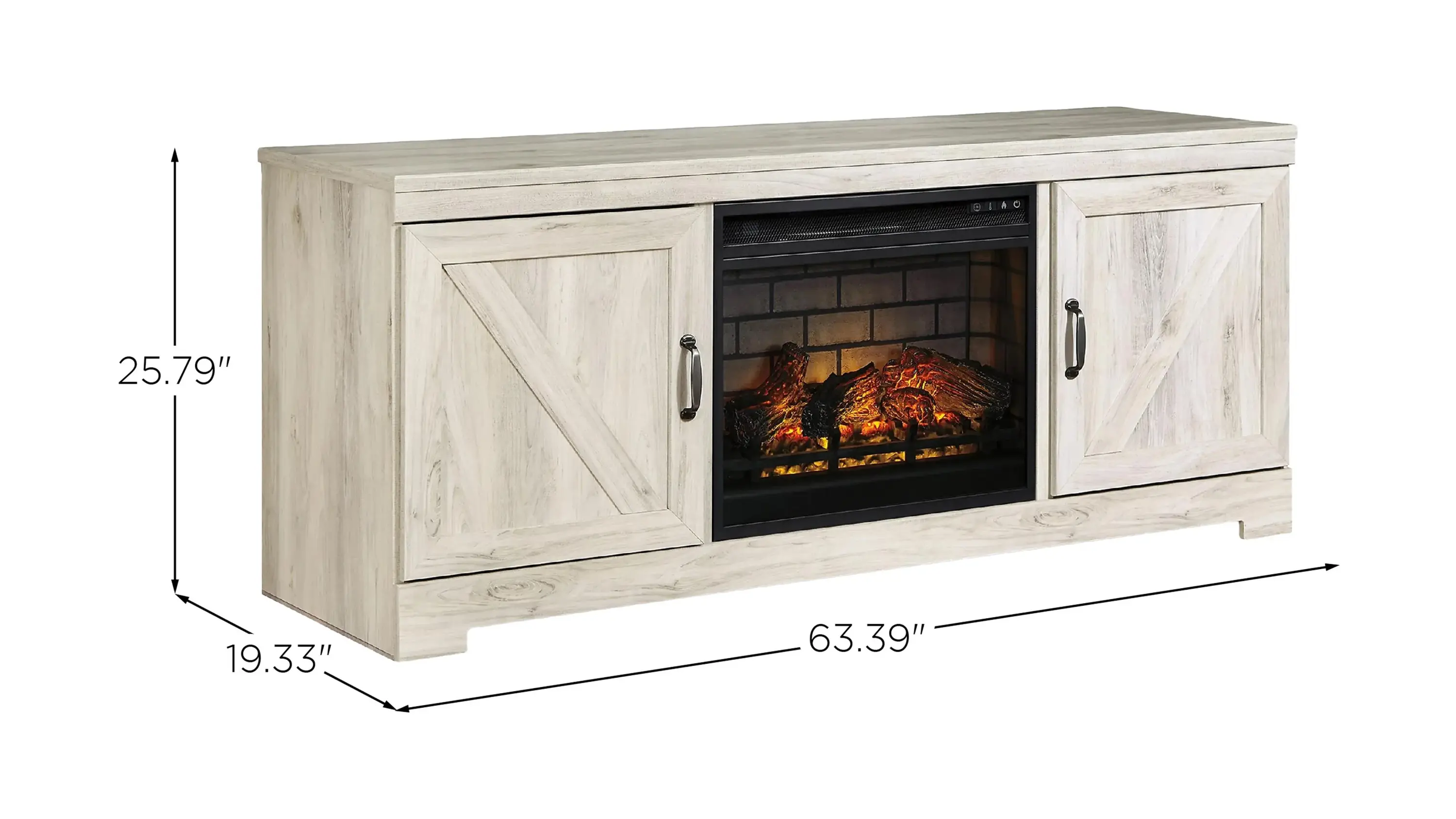 Bellaby TV Stand & Fireplace Raymour & Flanigan