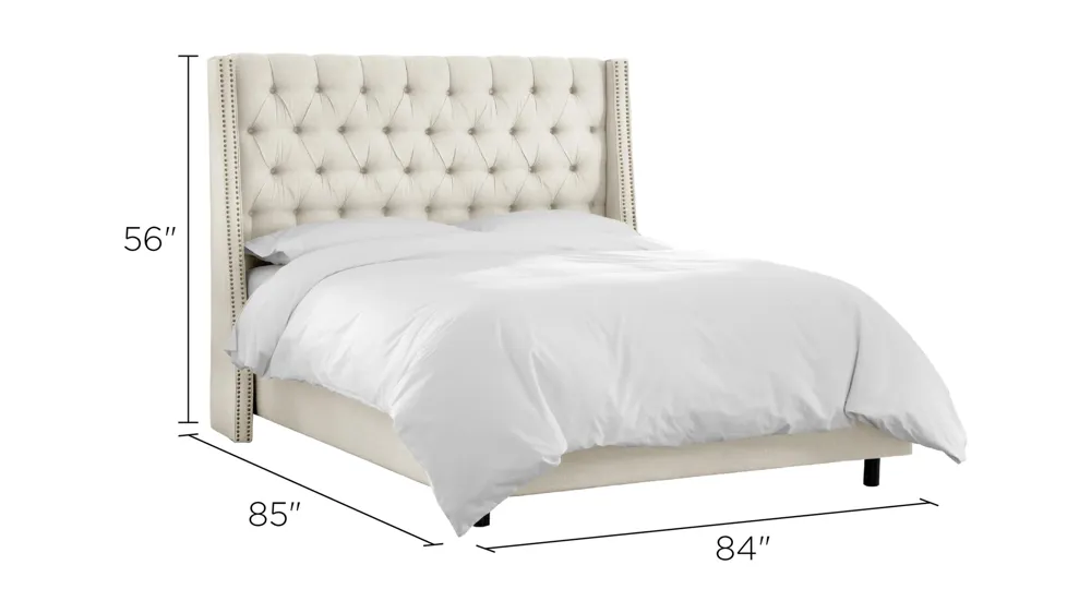 Sheridan Wingback Bed Dimensions
