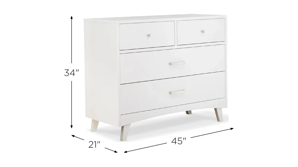 Soho Four Drawer Dresser Dimensions