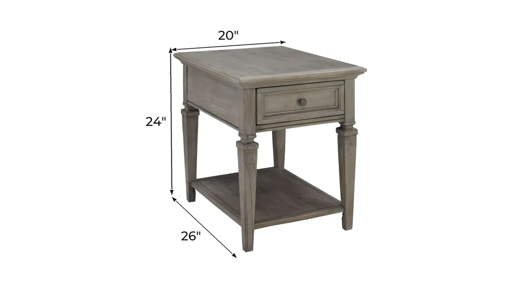 Ashford End Table Dimensions