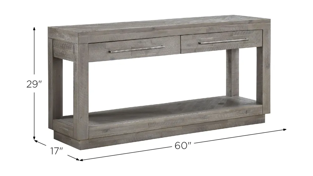 Alexandra Solid Wood Rectangular Console Dimensions