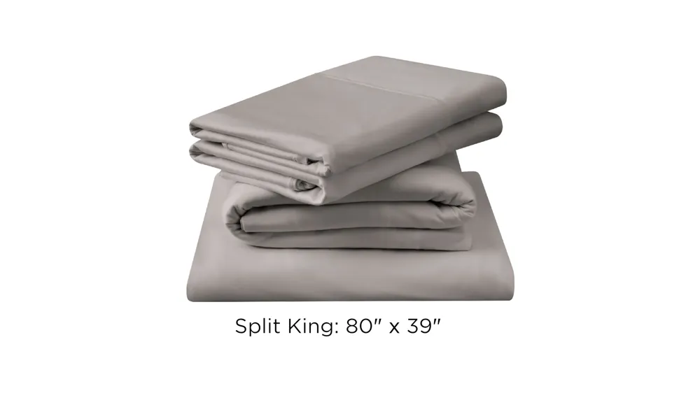Tempur-Breeze Cooling Split King Sheet Set Dimensions