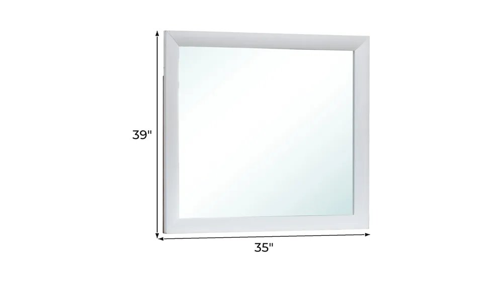 Marilla Bedroom Dresser Mirror Dimensions
