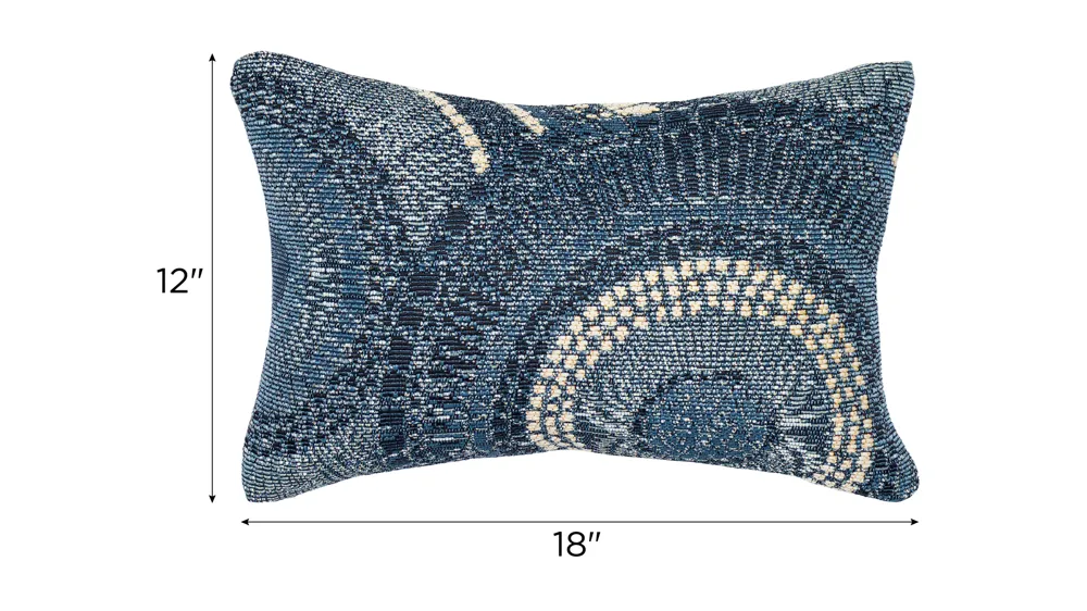 Marina Circles Indoor/Outdoor Pillow Dimensions