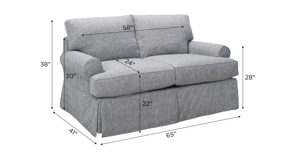 Lakeside Loveseat Dimensions